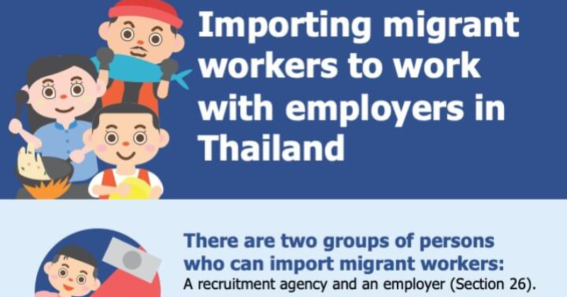 Importing migrant workers to work with employers in Thailand